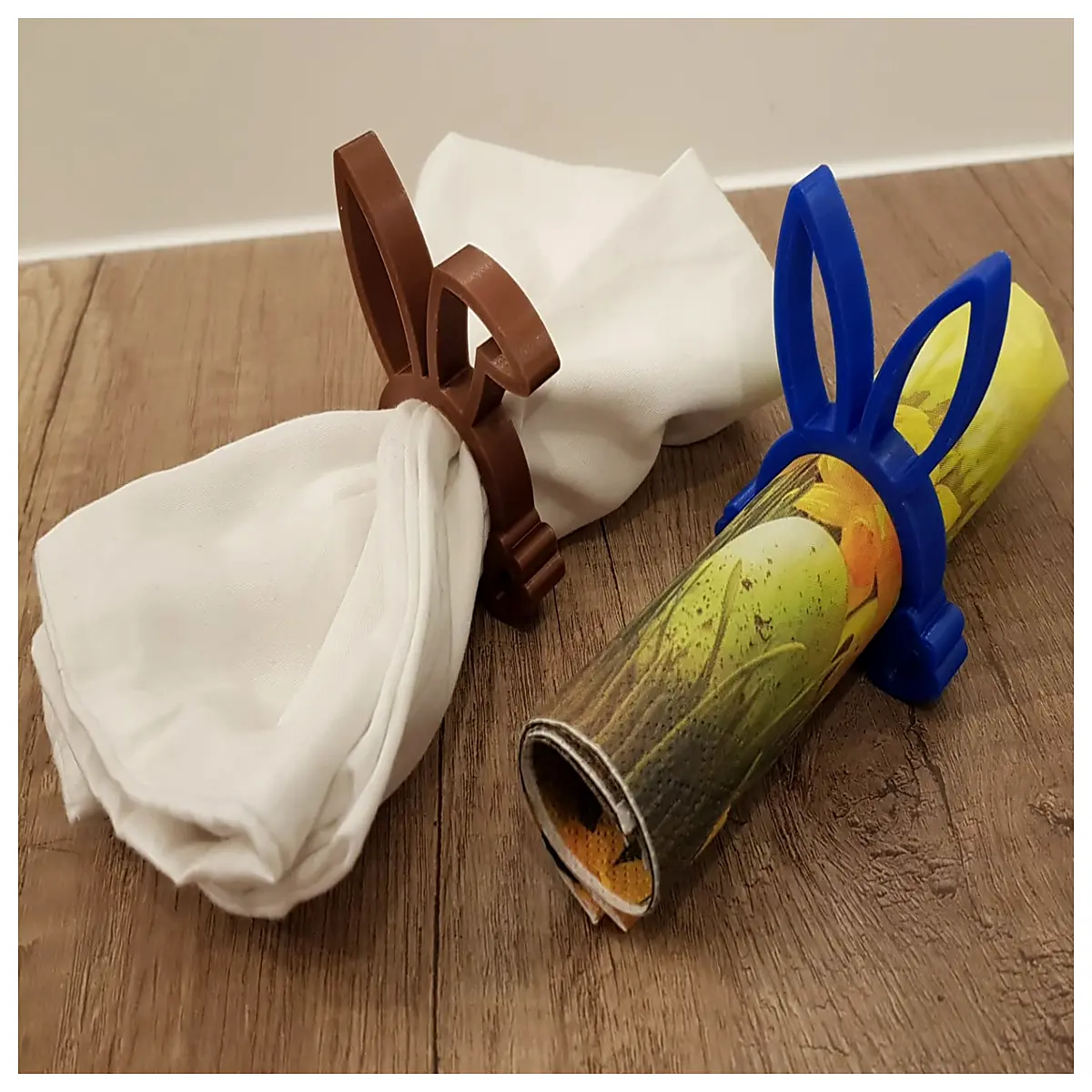 easter bunny napkin rings cute ceramic rabbit table decor spring holiday party favors