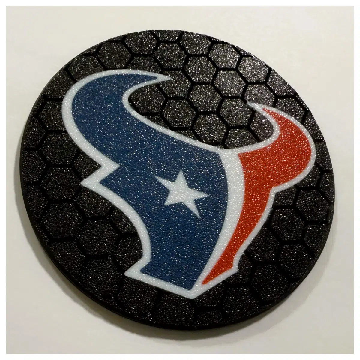 houston texans hexagon coasters set team bar accessories game day party decor
