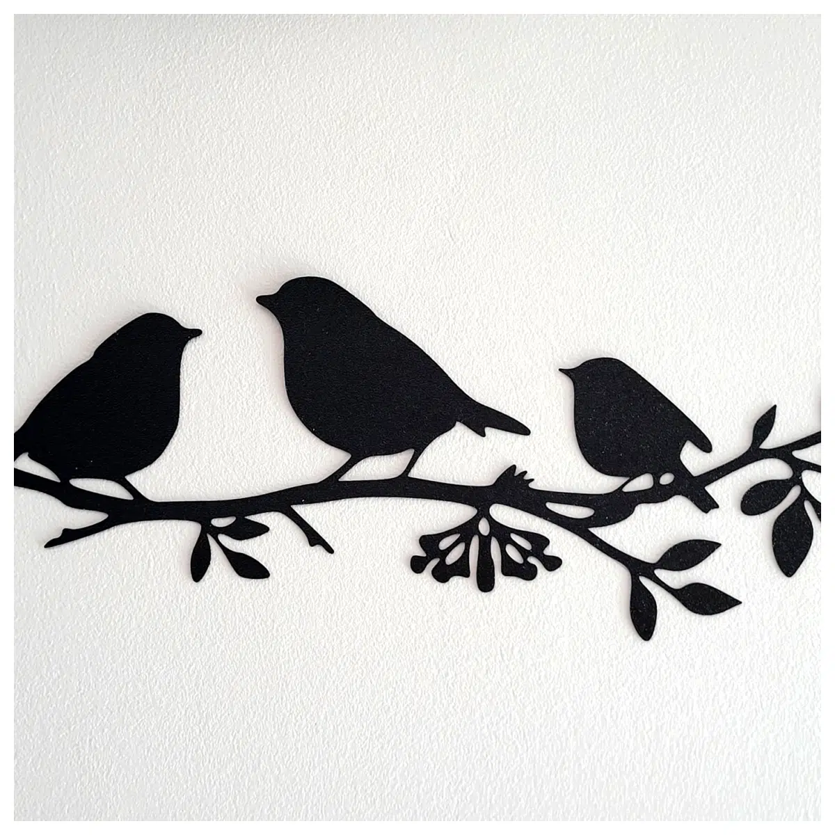 Branch Bird Decor Hanging Wall Art Natural Style Bird Figurine Indoor Garden Ornament Bird Wall Hanging