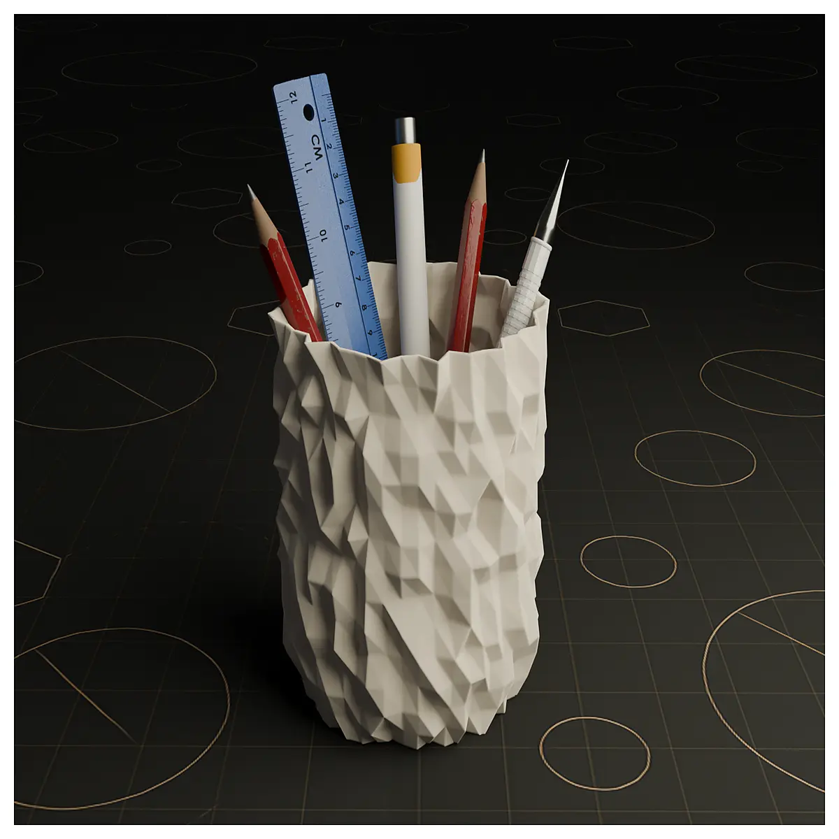 aesthetic desk organizer pencil holder for home office aesthetic stationery storage cute pen cup