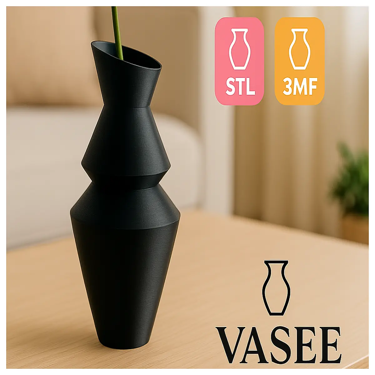 Scandinavian Vase Nordic Style Simple Decoration Home Accent Art Object Modern Living Room Decor