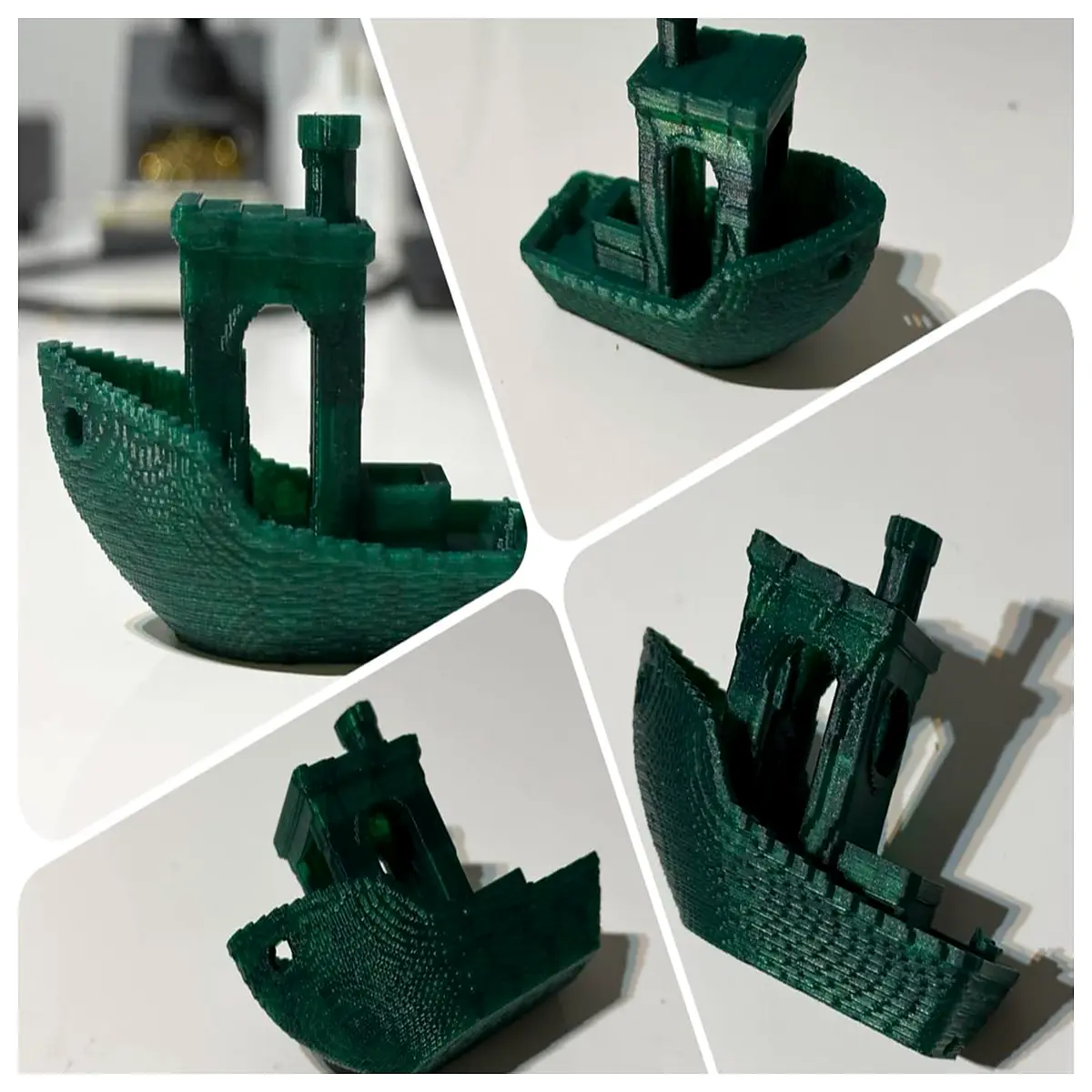 Pixel Model Benchy Miniature Figure 10g Collection Toy Details Model 3D
