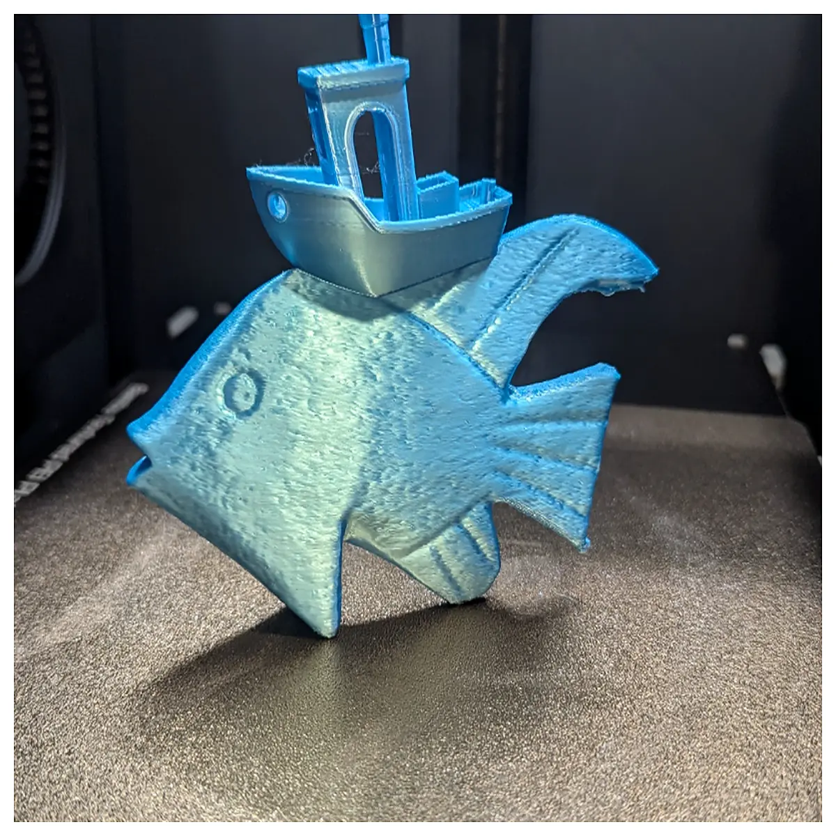 printed fish benchy stl file download cute desktop decoration 3mm tolerance test print open source design