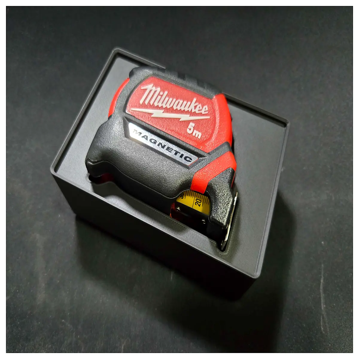 compact tape measure gridfinity organizer insert modular storage bin system magnetic tool holder
