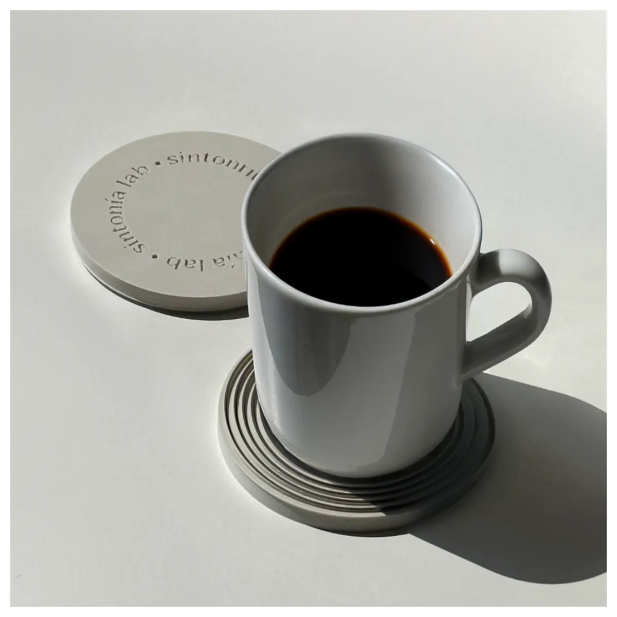 Zen Cup Mat Minimalist Gradient Desk Decoration Ceramic Coaster Wabi Sabi Style