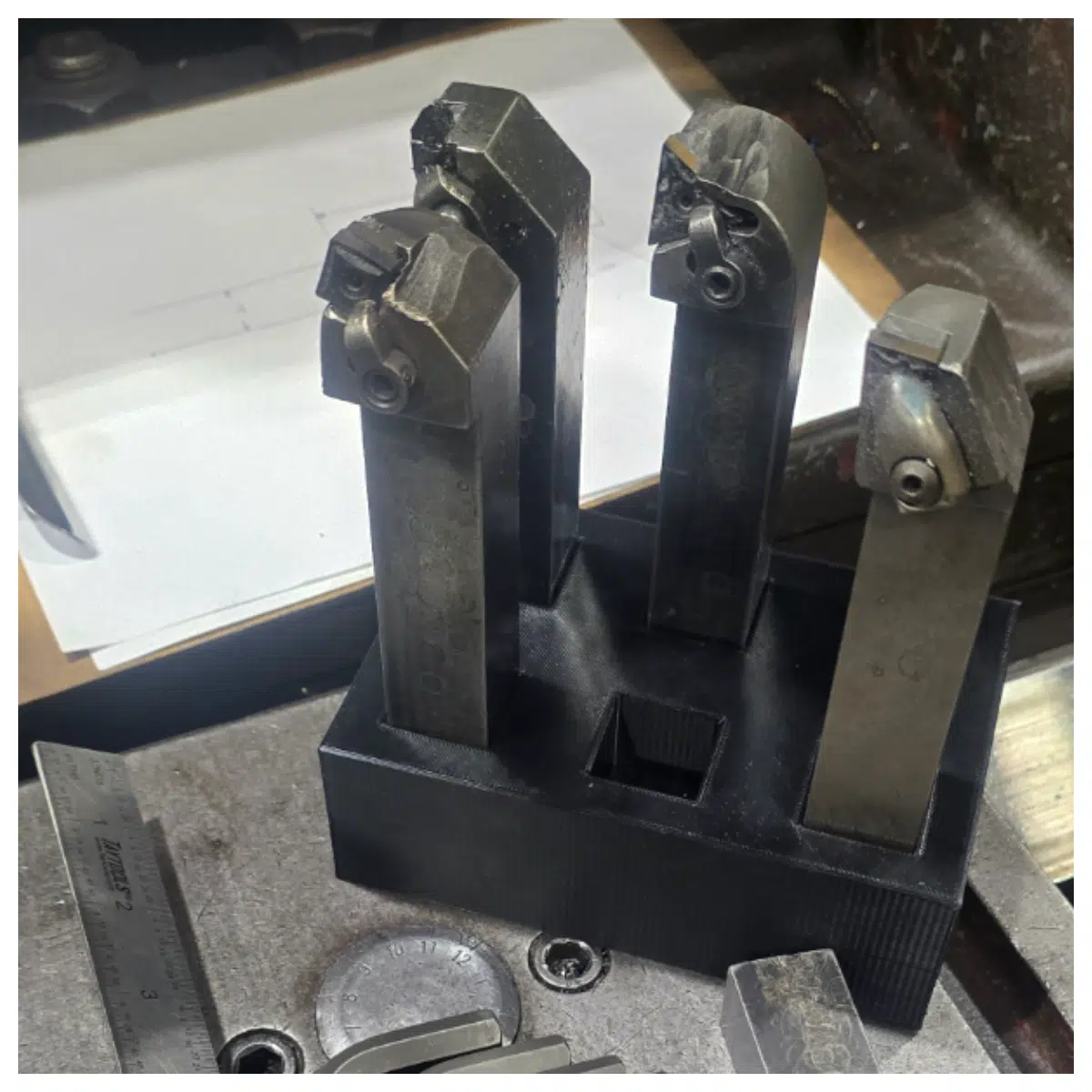 1 inch lathe tool holder post 6 slot multi station turret for precision machining