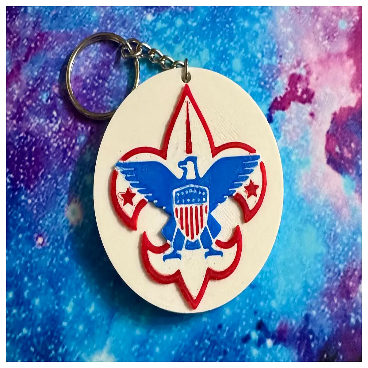 Boy Scout Keychain Military Memorabilia Keyring Accessory Ideal for Military Enthusiasts