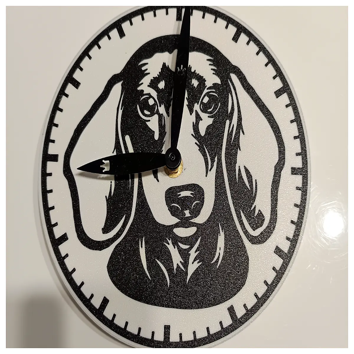 Dachshund Clock Pet Decor Dog Toy Wall Hanging Creative Gift Dog Clock Fun Clock Decorative Clock