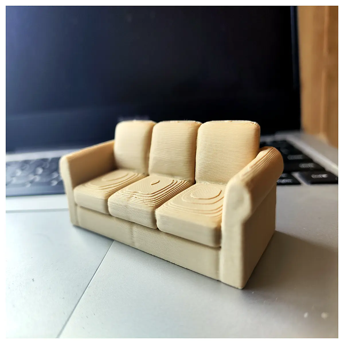 Miniature Furniture Tiny Sofa Model Toys Home Decor Scene Props Chair Stool Toy Accessories Scene Models