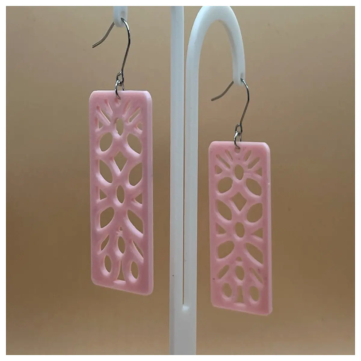 Pink Flower Earrings Women s Elegant Romantic Jewelry Ear Studs Fashion Accessories Gift Idea