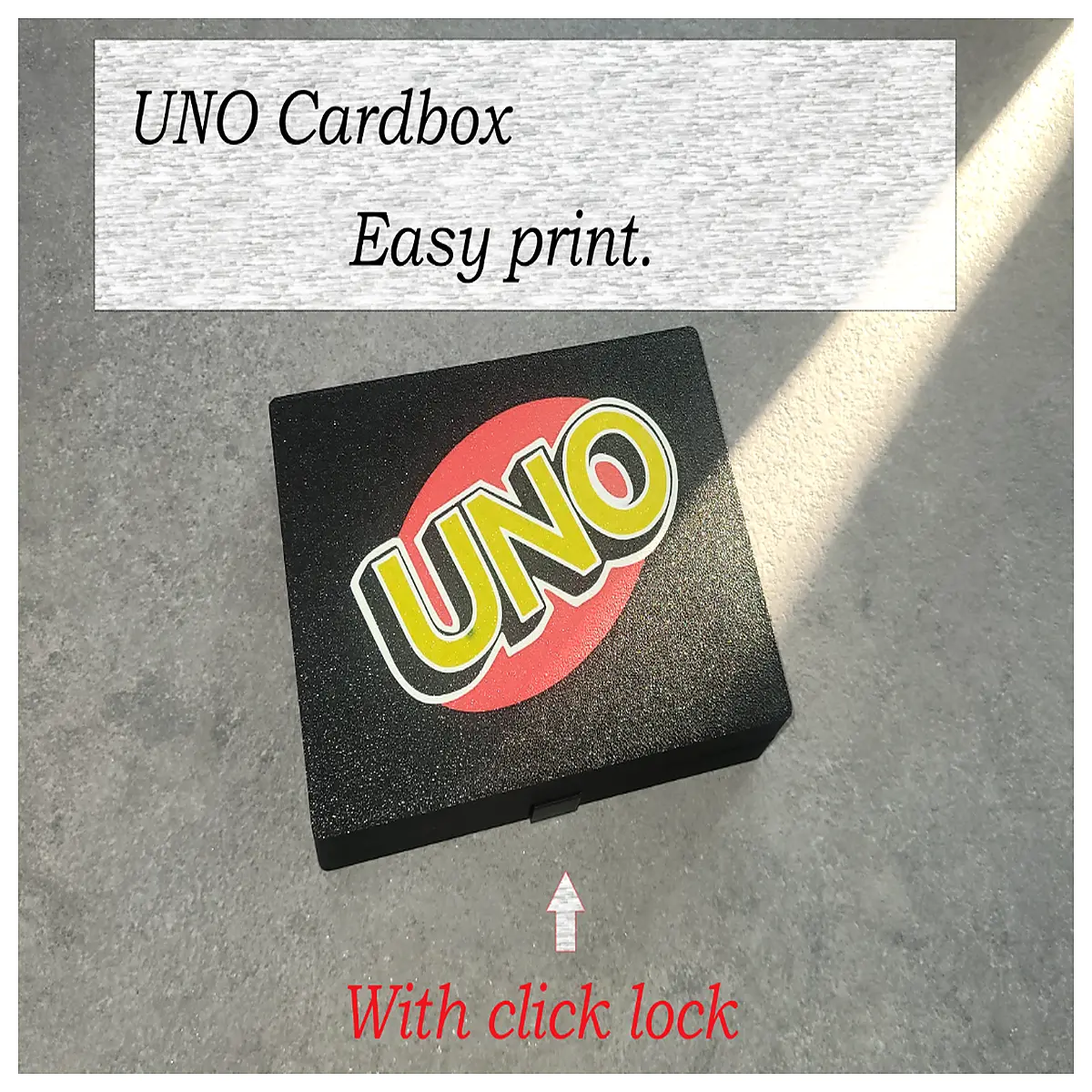 UNO Card Box Game Accessories Card Holder Storage Organizer Play Set Box Replacement