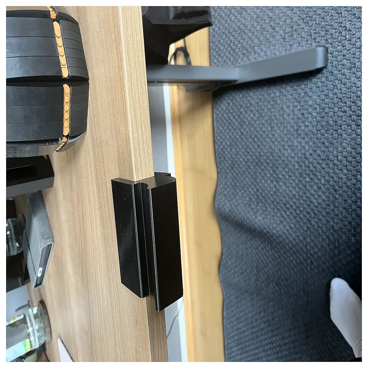 desk side bag holder hook organizer for office chair armrest storage