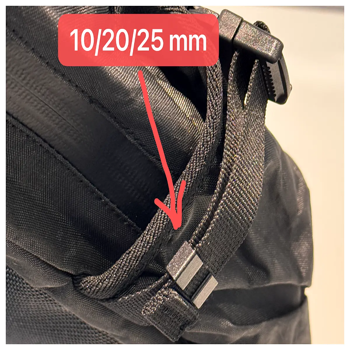 10mm 20mm 25mm nylon webbing for backpack straps gear organizer loops duty strap management system