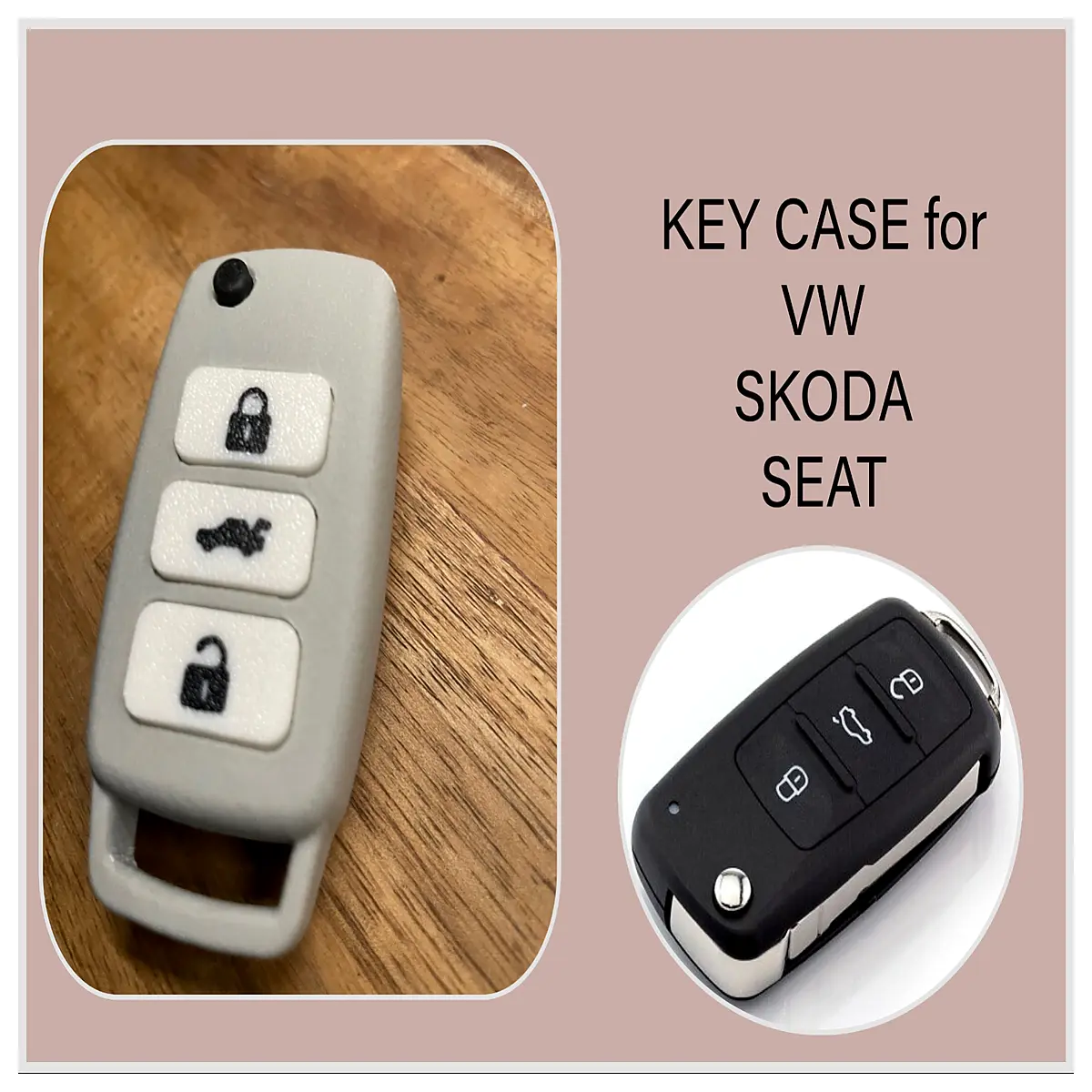 Octavia Car Key Cover Protector Case Key Shell Auto Accessories Key Fob Guard Decoration Auto Parts