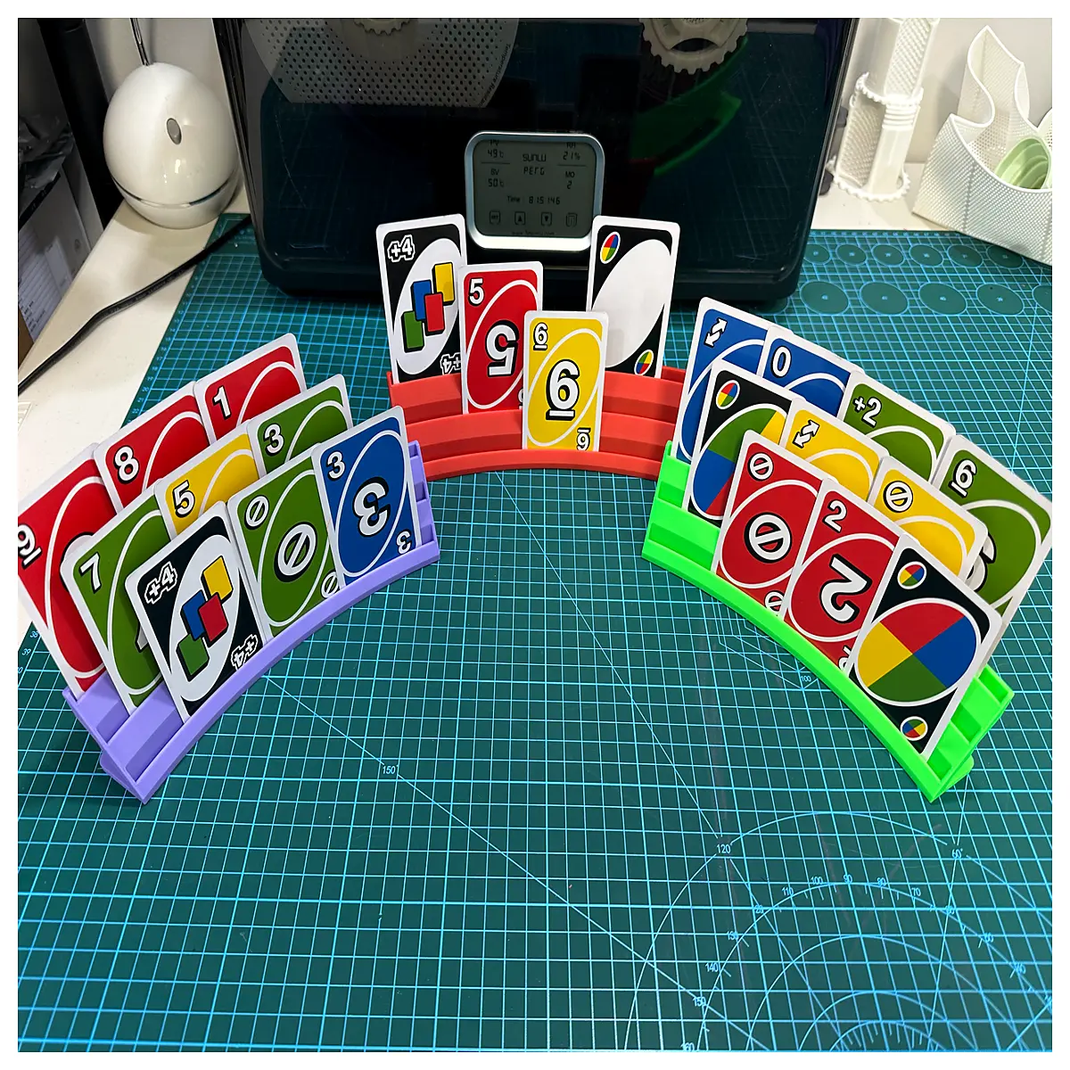 Stackable Poker Card Organizer 3 Tier Storage Deck Box Desktop Card Game Accessories Poker Case Foldable