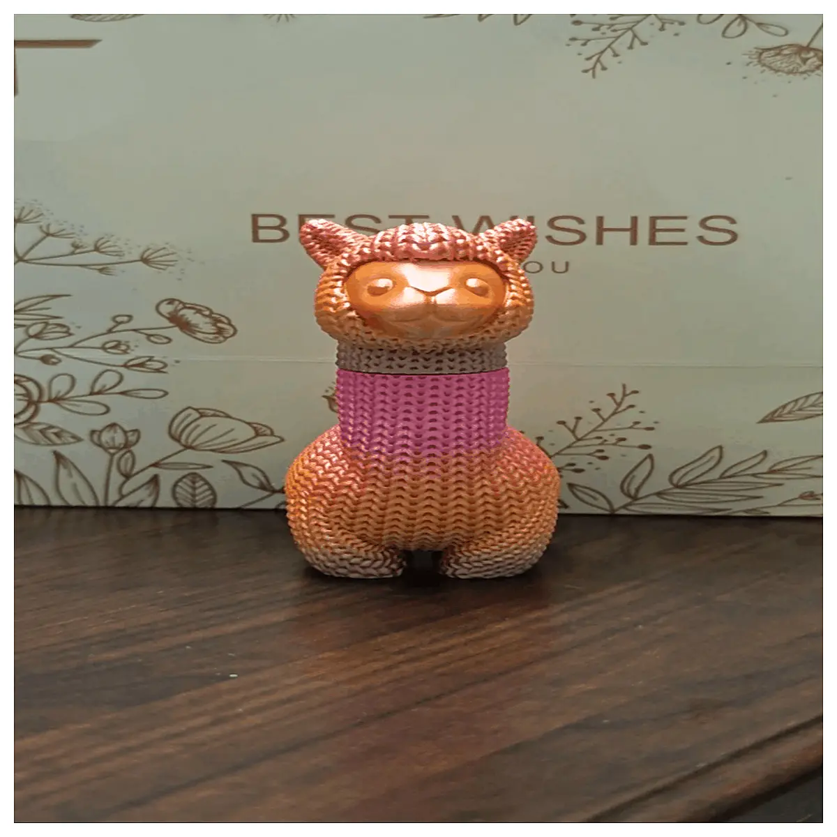Rotating Knit Alpaca Stress Toy Spin Relief Alpaca Puzzle Toy Kids Fun Interactive Relaxing Plaything