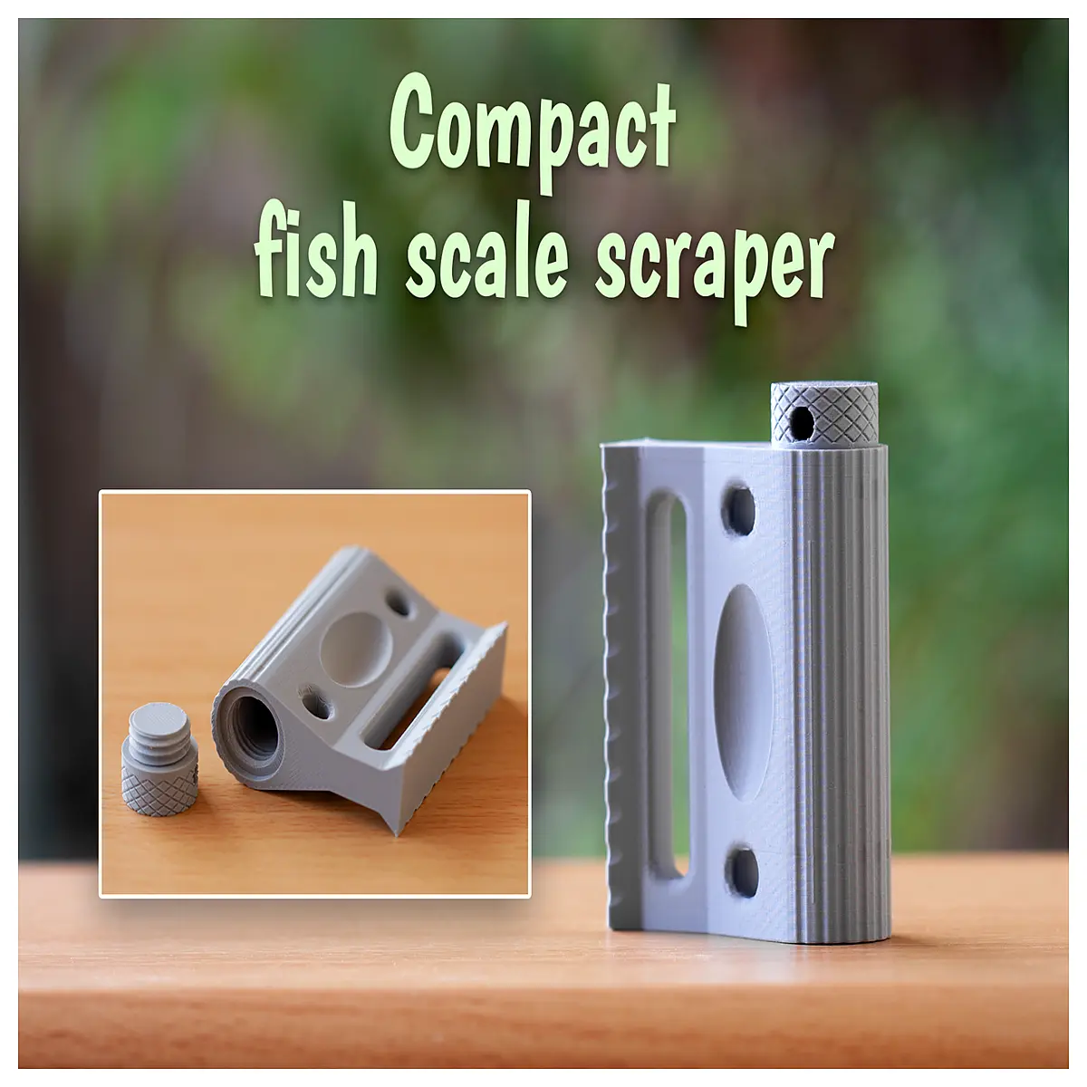 stainless steel fish scaler tool with ergonomic handle for easy scaling and cleaning