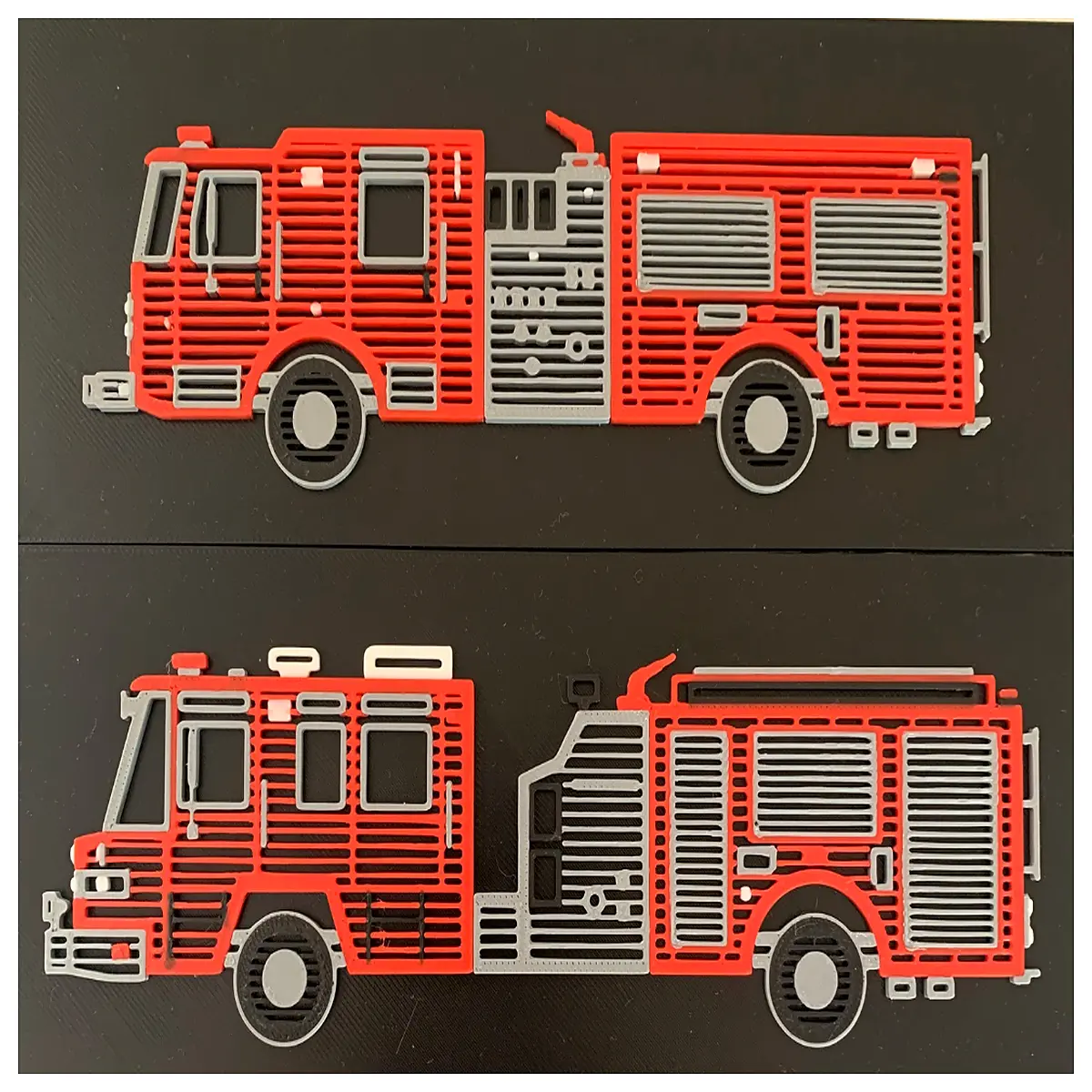 Fire Engine Engine Parts Fire Truck Blueprints Series Accessories Fire Equipment Vehicle Modification Emergency Response
