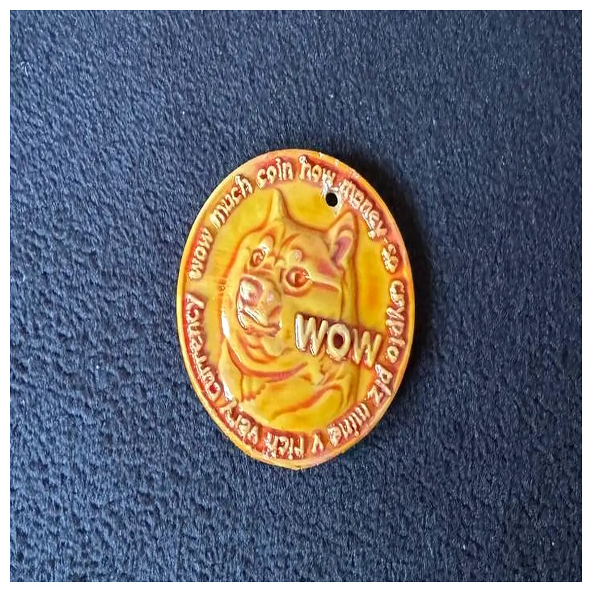 Dogecoin Keychain Dogecoin Theme Memorial Pet Lover Gift Dogecoin Collection Charm
