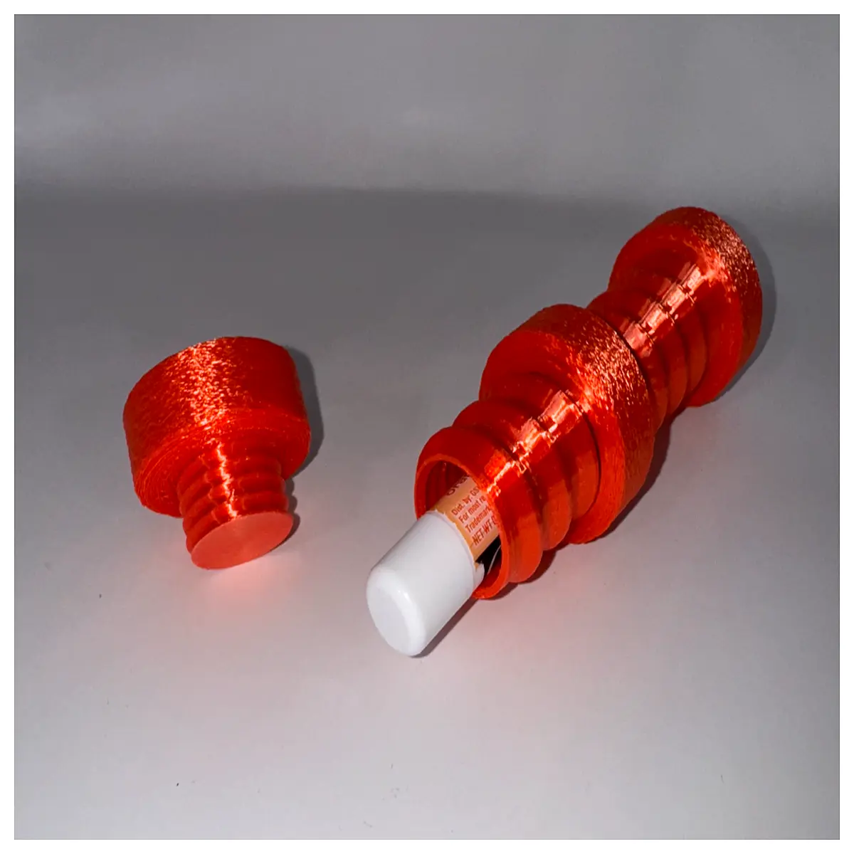 fidget spinner lip balm holder twistable stress relief toy desk organizer sticky putty tube