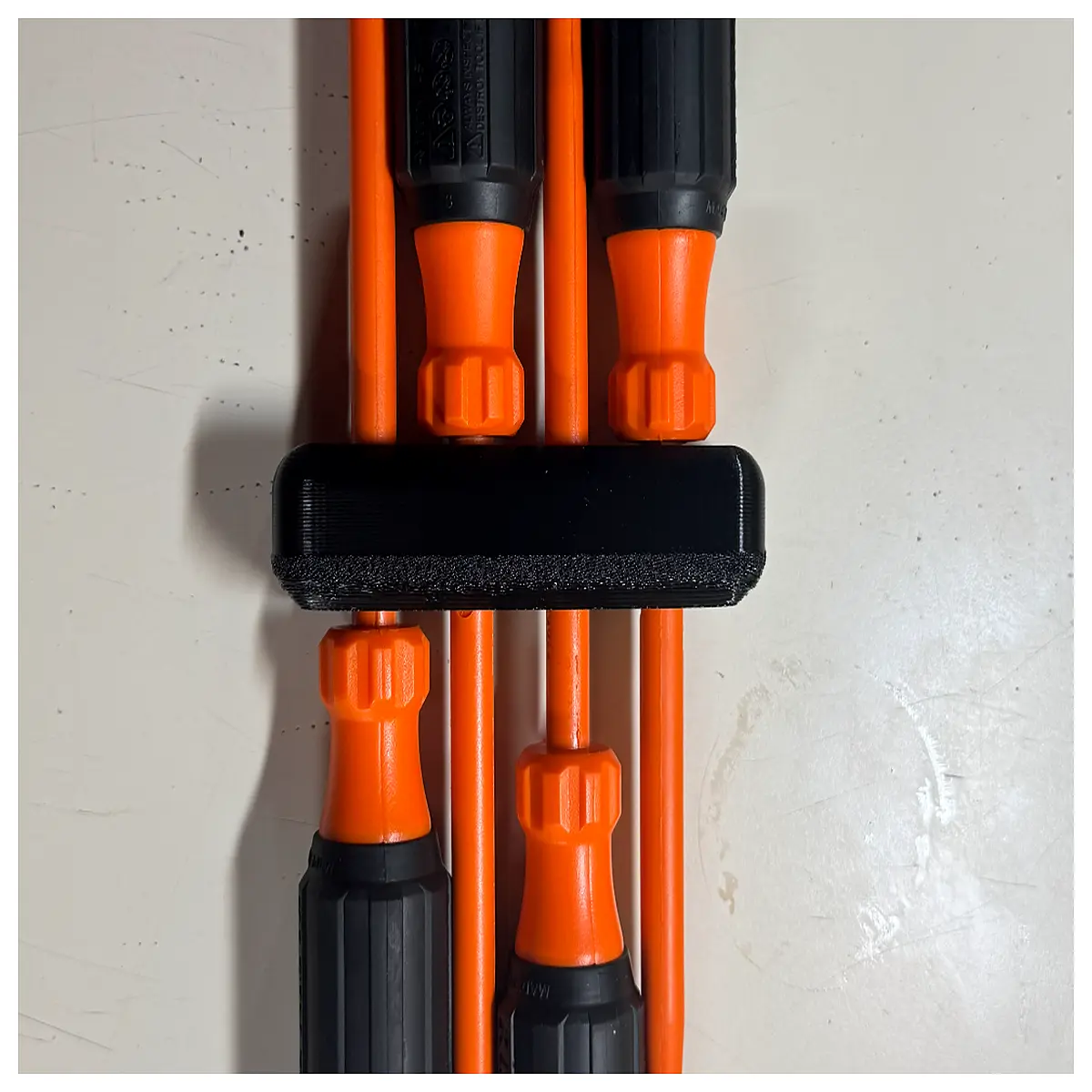 magnetic screwdriver holder for klein tools wall mount organizer rack storage