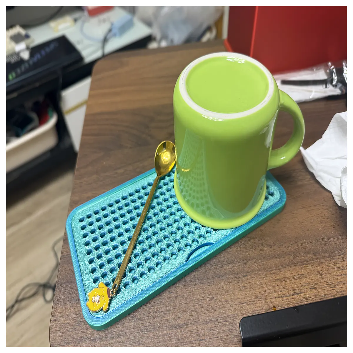 Slim Filter Water Stand Double Cup Holder Kitchen Water Filter Accessory Water Dispenser Parts