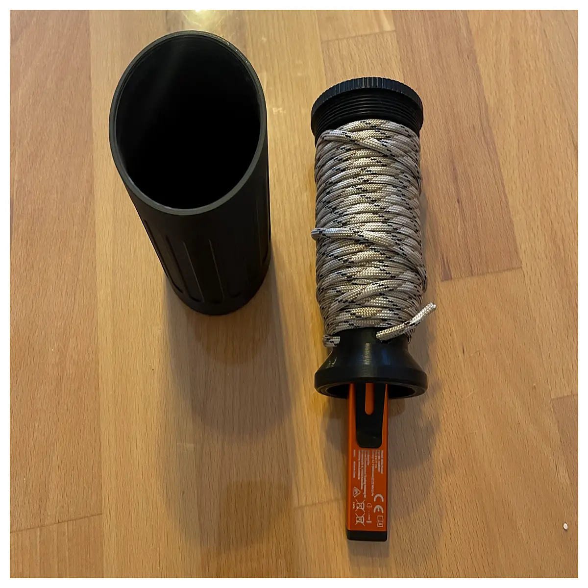 paracord spool box organizer with extra storage compartments for survival gear and camping accessories
