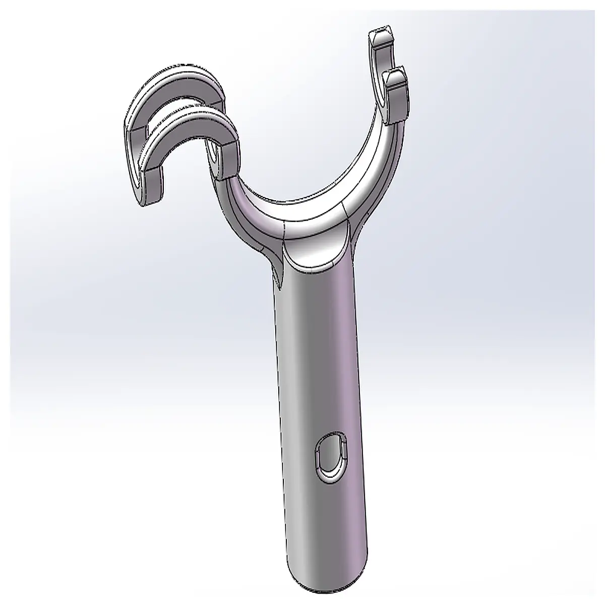 clothes pole hook with hole for strap extendable reacher grabber tool head replacement part