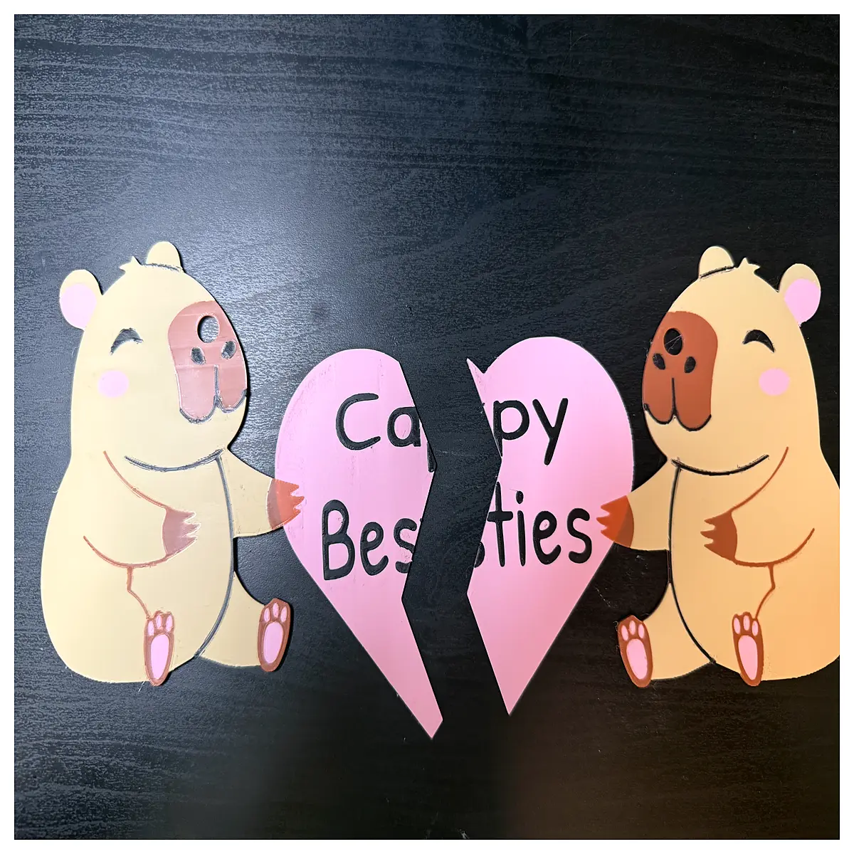 Capybara Charm Pendant Pet Accessory Friendship Gift Cute Cartoon Mini Decoration Capybara Parts