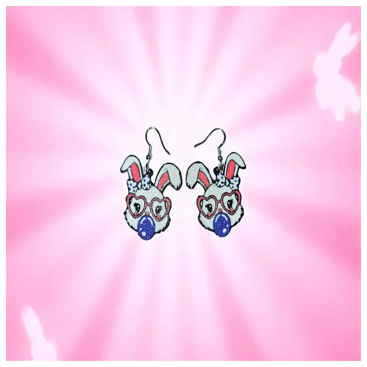 Fashion Rabbit Ear Earrings Women s Cute Cartoon Earring Rabbit Shape Sweet Girl Accessories Party Gift Decoration
