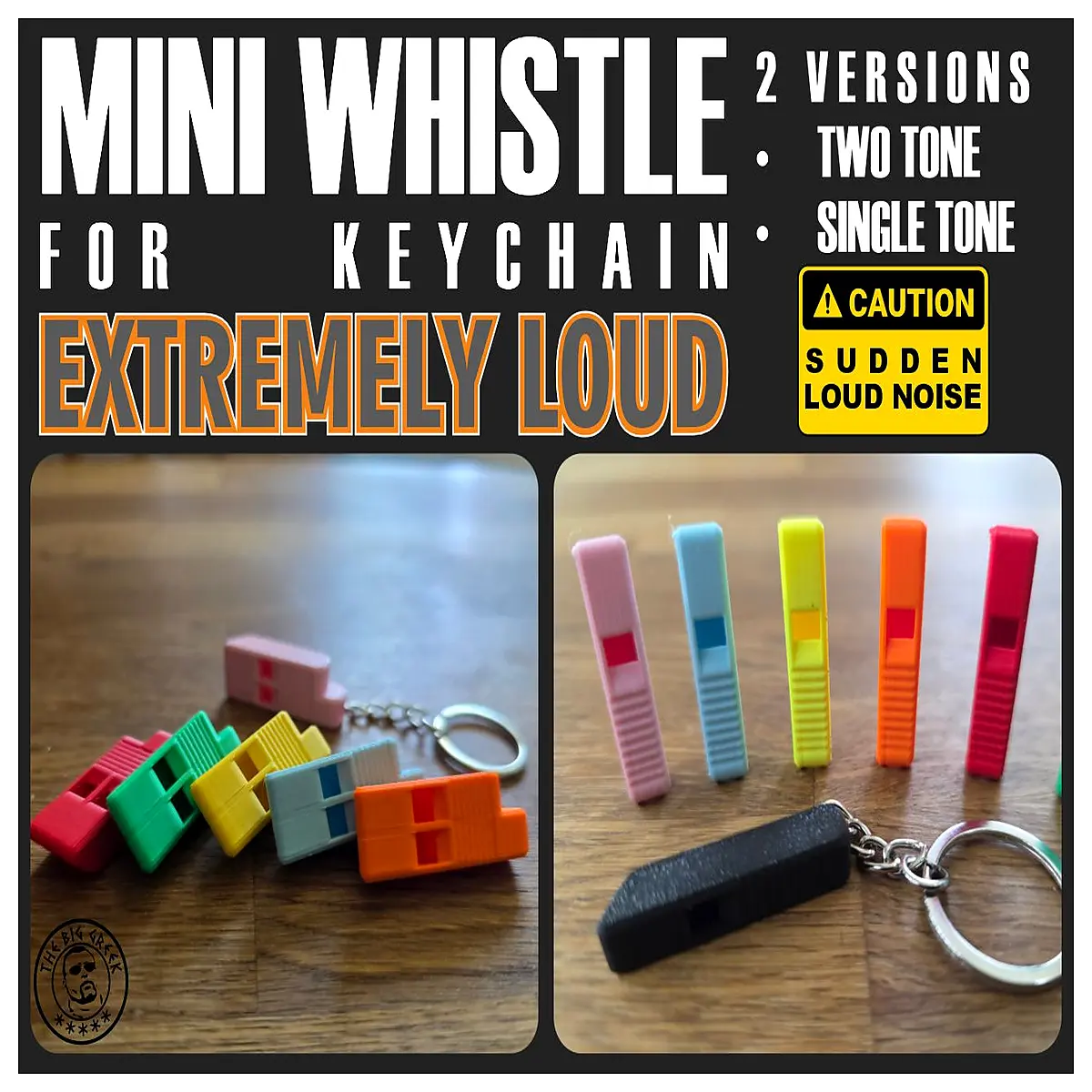 Mini Whistle Keychain Emergency Signaling Device Outdoor Survival Gear Small Alarm Whistle Signal
