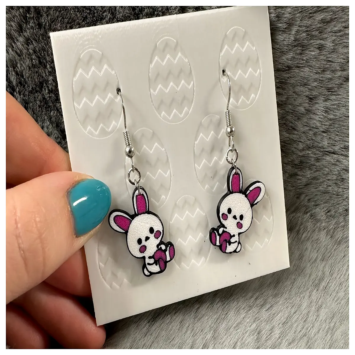 Easter Earrings Women s Easter Decoration Easter Festival Earrings Rabbit Flower Earrings Elegant Easter Gift