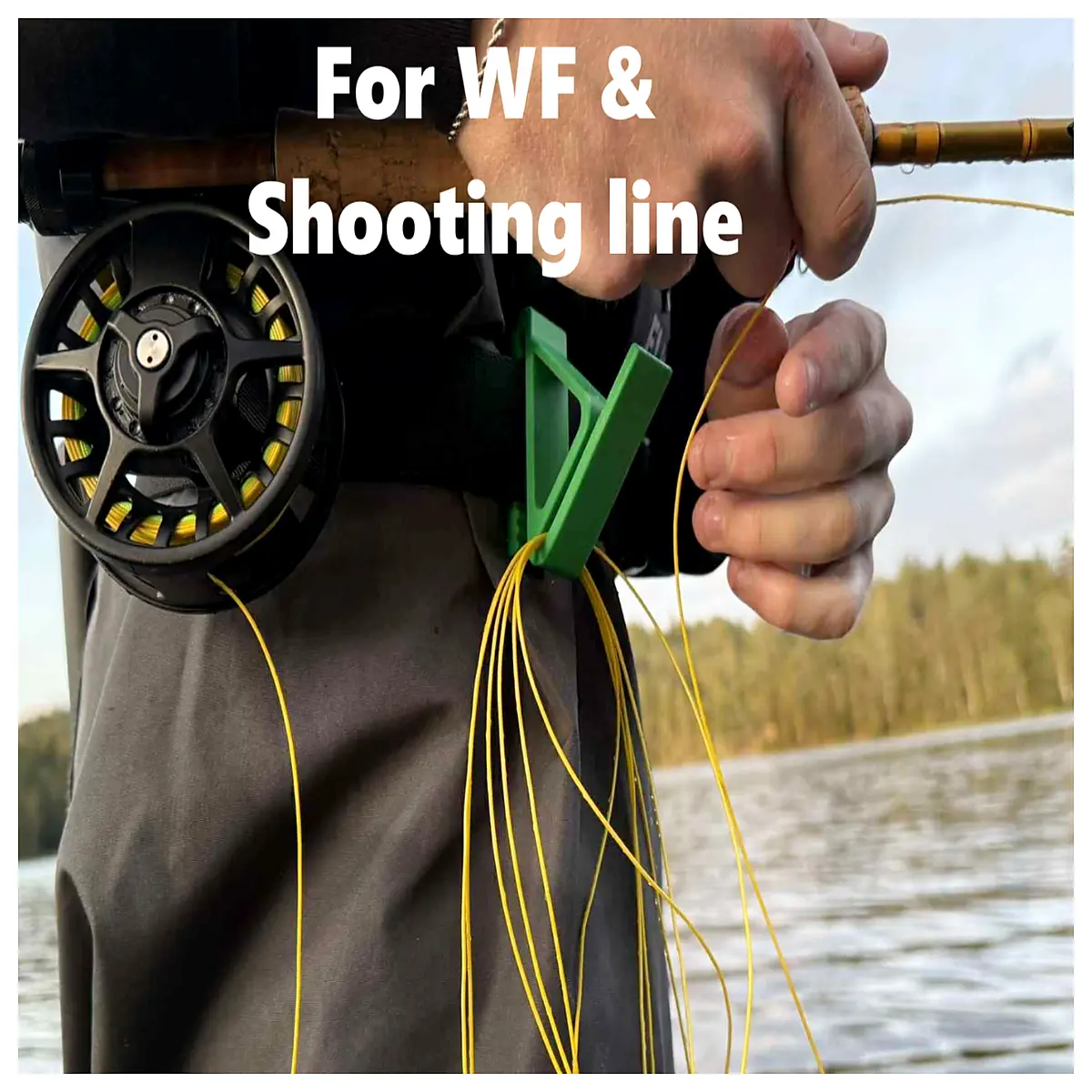 Fly Fishing Line Organizer with Belt Clip Line Storage Tool Fishing Accessories Improve Casting Tangling