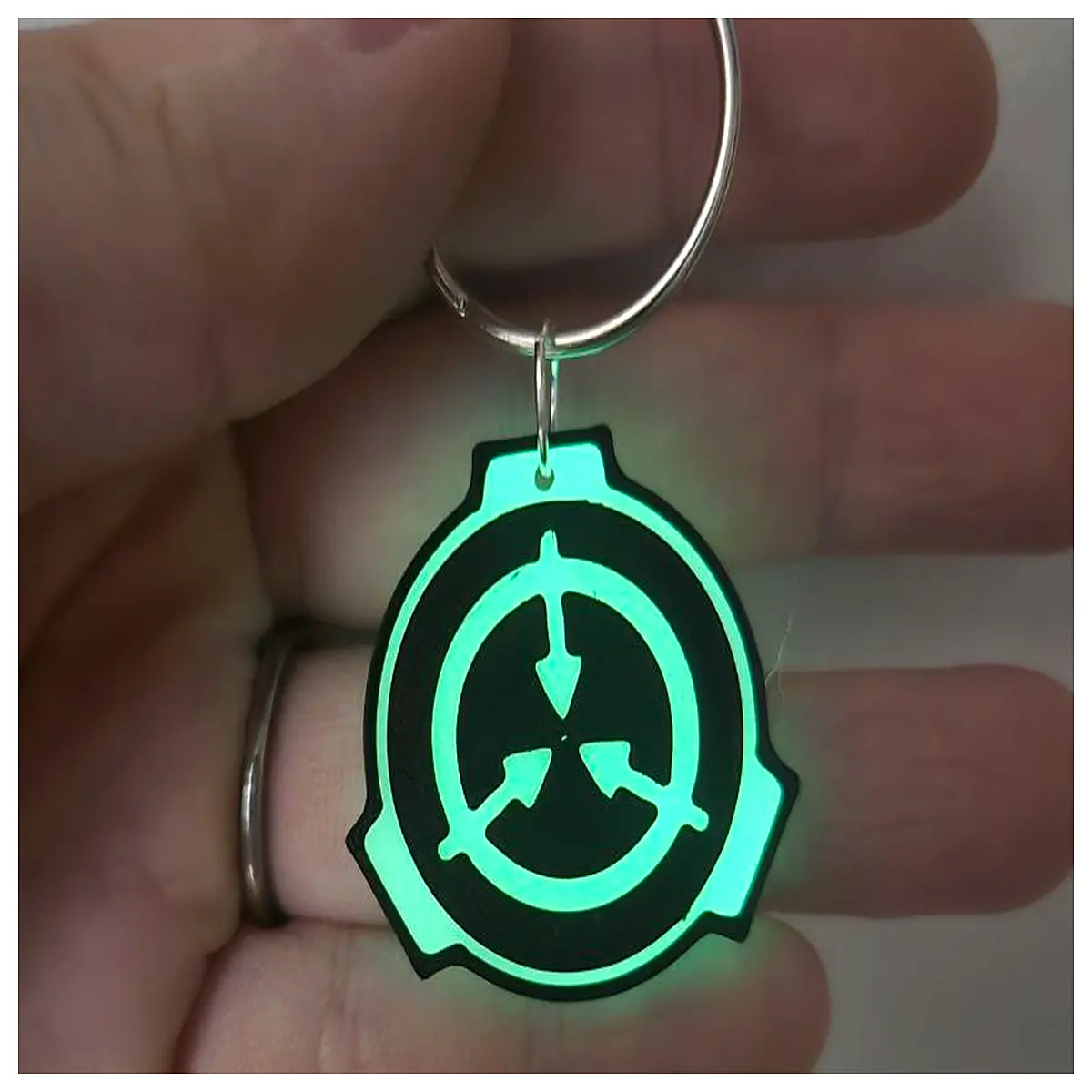 SCP Keychains Anomalous Object Hanging Item Collection Keyring Protective Case