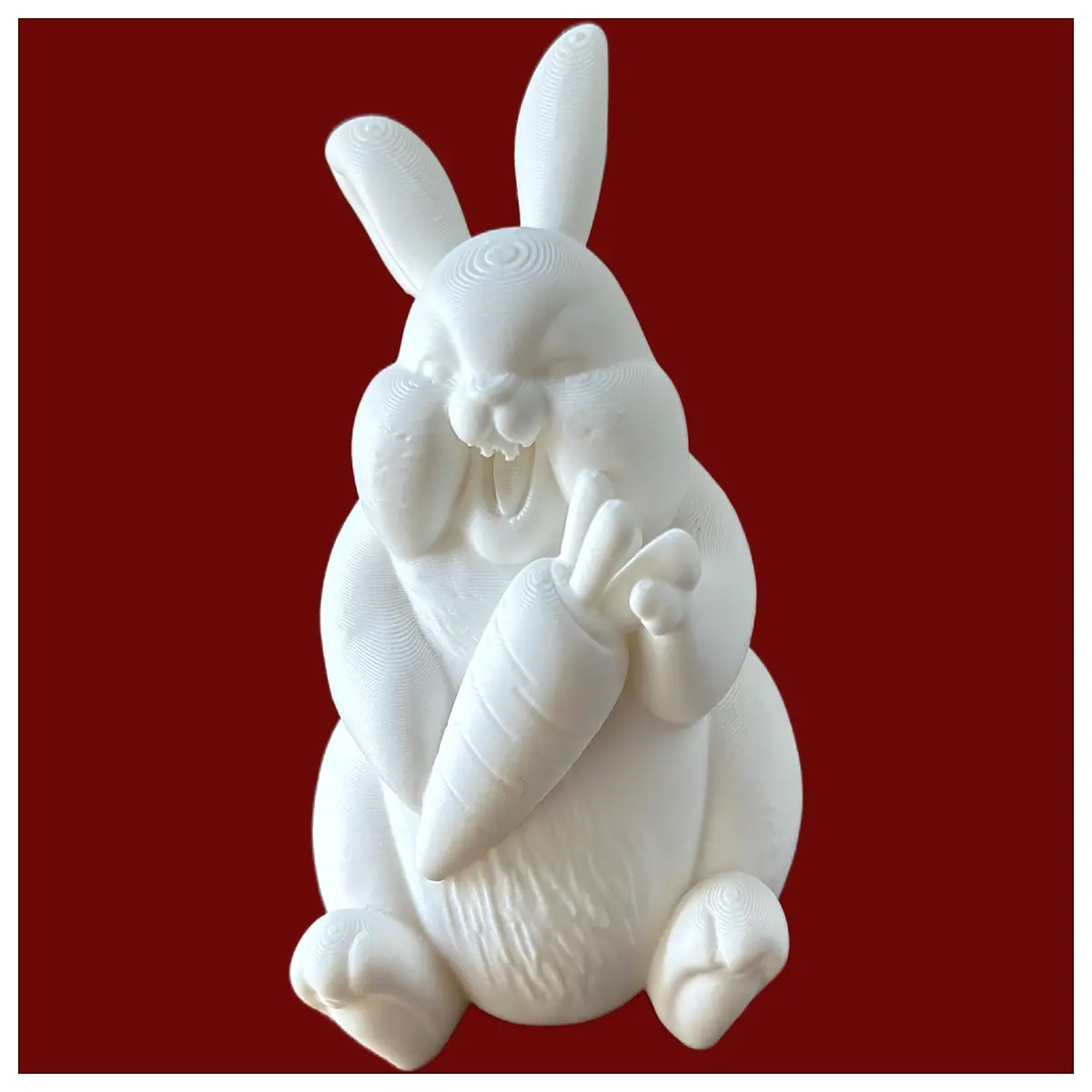 funny fat rabbit plush toy laughing face cute stuffed animal for kids birthday gift funny decor