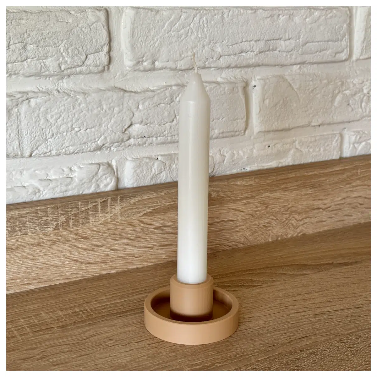 modern candle holder for 21 22mm taper candles minimalist table centerpiece decor sleek metal or glass pillar for dining room wedding party