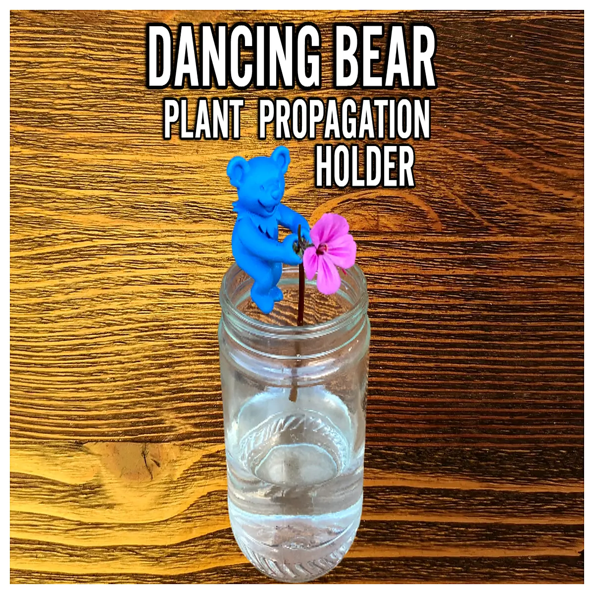Dancing Bear Potted Plant Cuttings Holder Creative Plant Support Stand Green Plant Display Rack Ideal for Philodendrons Ferns Gardening Accessories