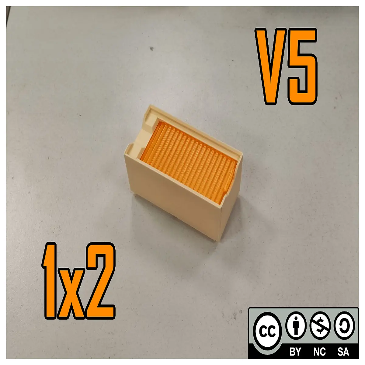 Blinds Lid Gridfinity Storage Box V5 1x2x512 Organization Storage Container DIY Storage Solutions