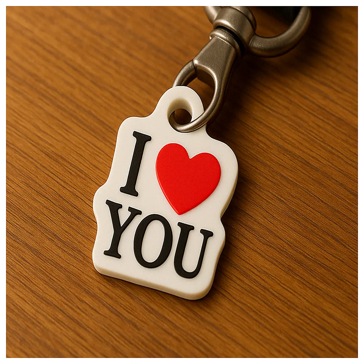 Keychain I Love You Love Charm Keyring Memorial Girlfriend Boyfriend Key Accessory