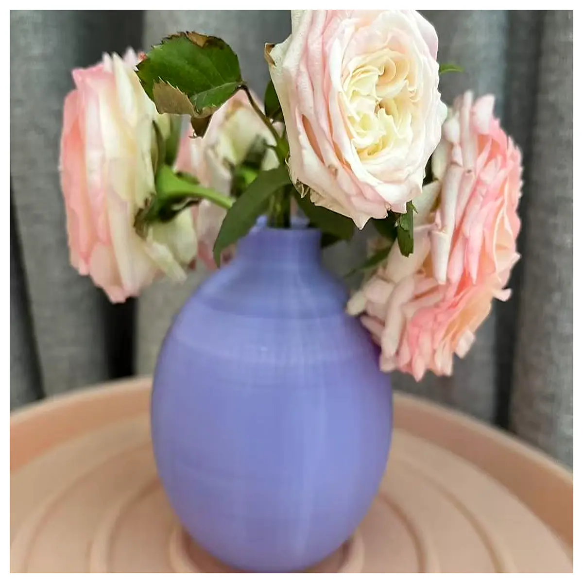 cute round bud vase small ceramic flower holder for desk home decor
