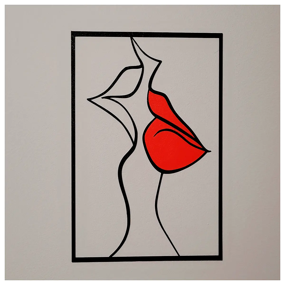 Couple Wall Decor Kissing Sculpture Romantic Wall Art Love Gift Anniversary Photo Wall Decoration
