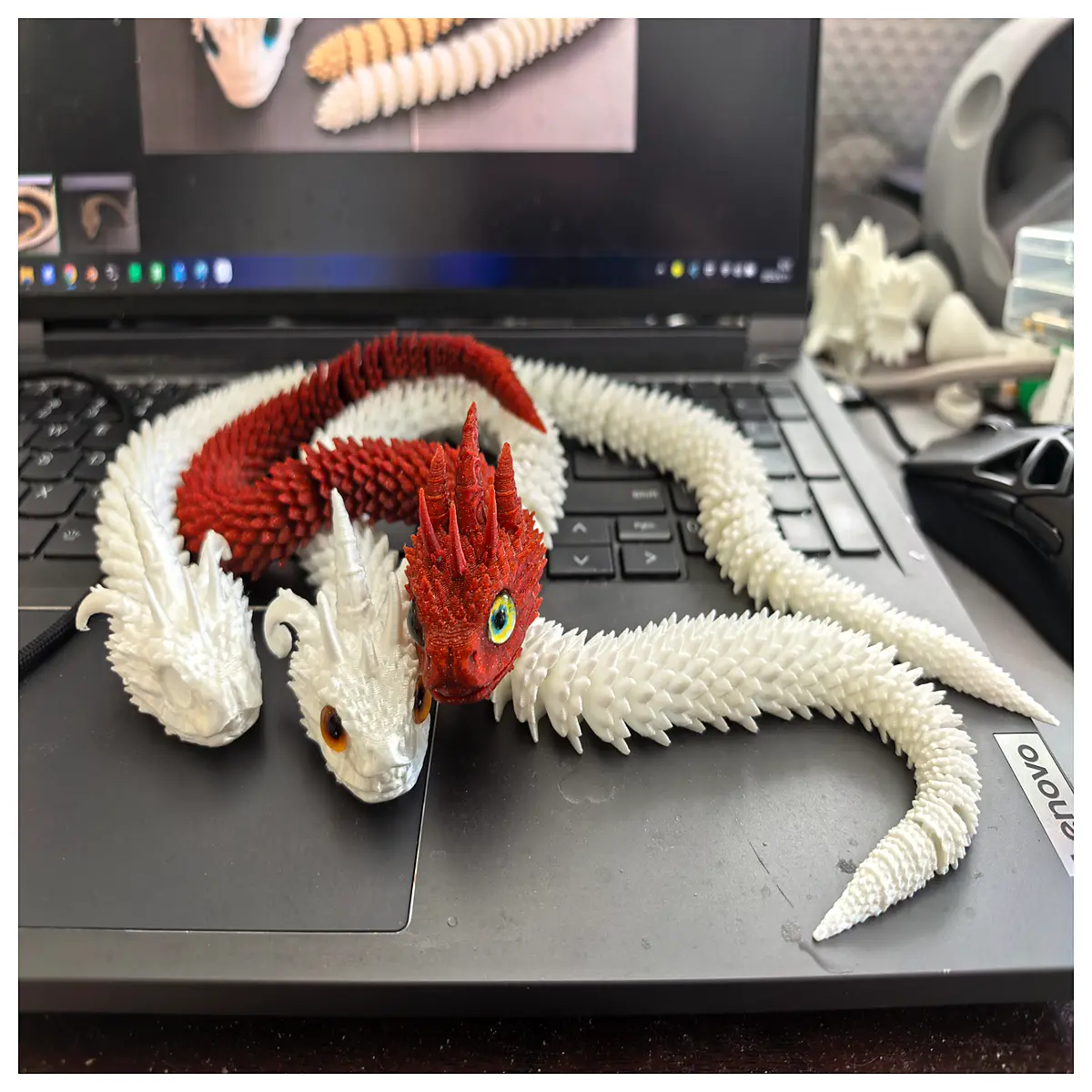 Rhizoceros Serpent Snake Movable Model Toy Snake Year Gift Collectible Animal Figurine Kids Toy Role Play Figure