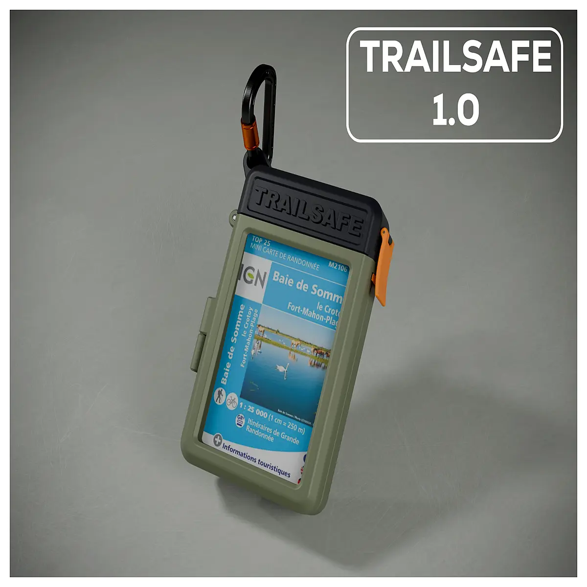 TrailSafe Hiking Organizer IGN Map Compass Tool Outdoor Gear Hiking Essentials 148 chars