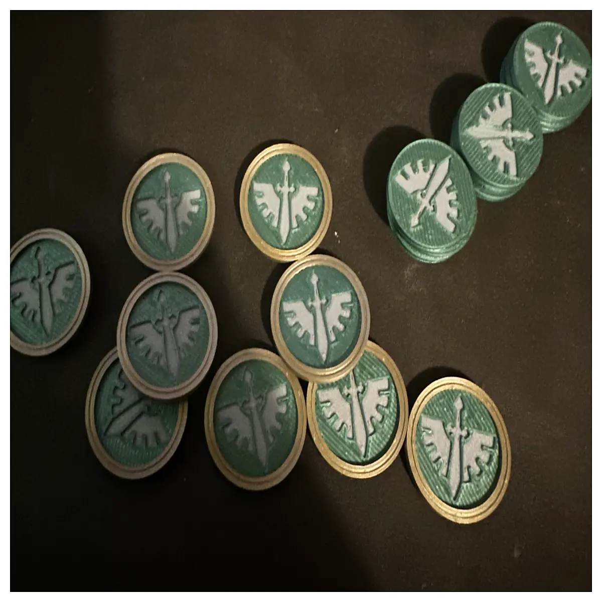 dark angel casualty markers wargaming miniatures terrain accessories