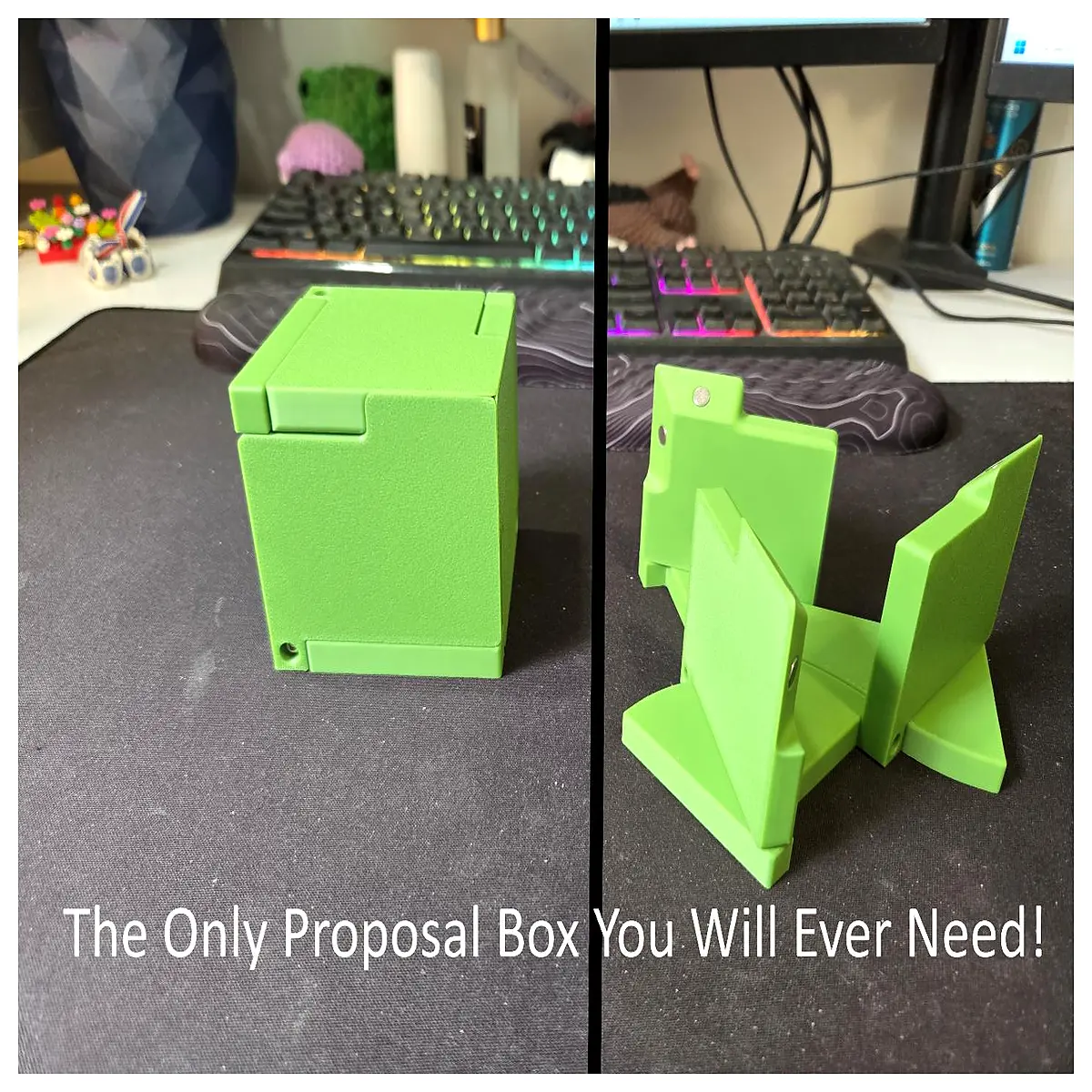 Engagement Proposal Box DIY Wedding Keepsake Romantic Gift Memory Box Celebration Decor Flowers