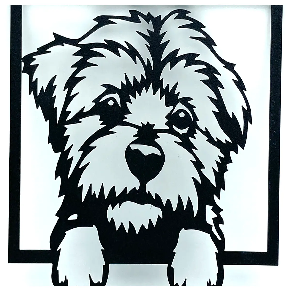 maltese bichon wall art decor for dog lovers home hallway living room modern canvas print pet portrait