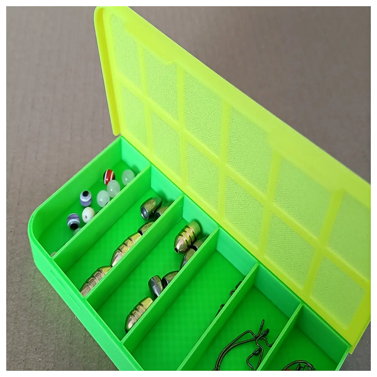 Small One Sided Fishing Box Fishing Lure Box Tackle Storage Container Fishing Accessories