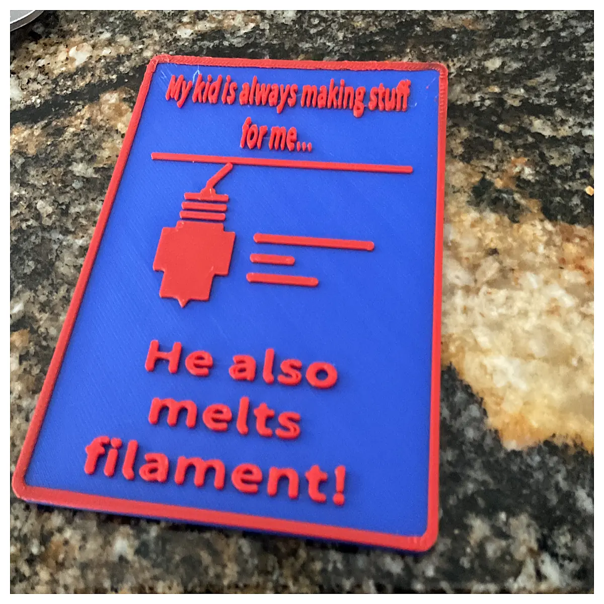 3D Printer Funny Sign Creative Joke Machine Humorous Gift 3D Printed Jokes 3D Printed Toys