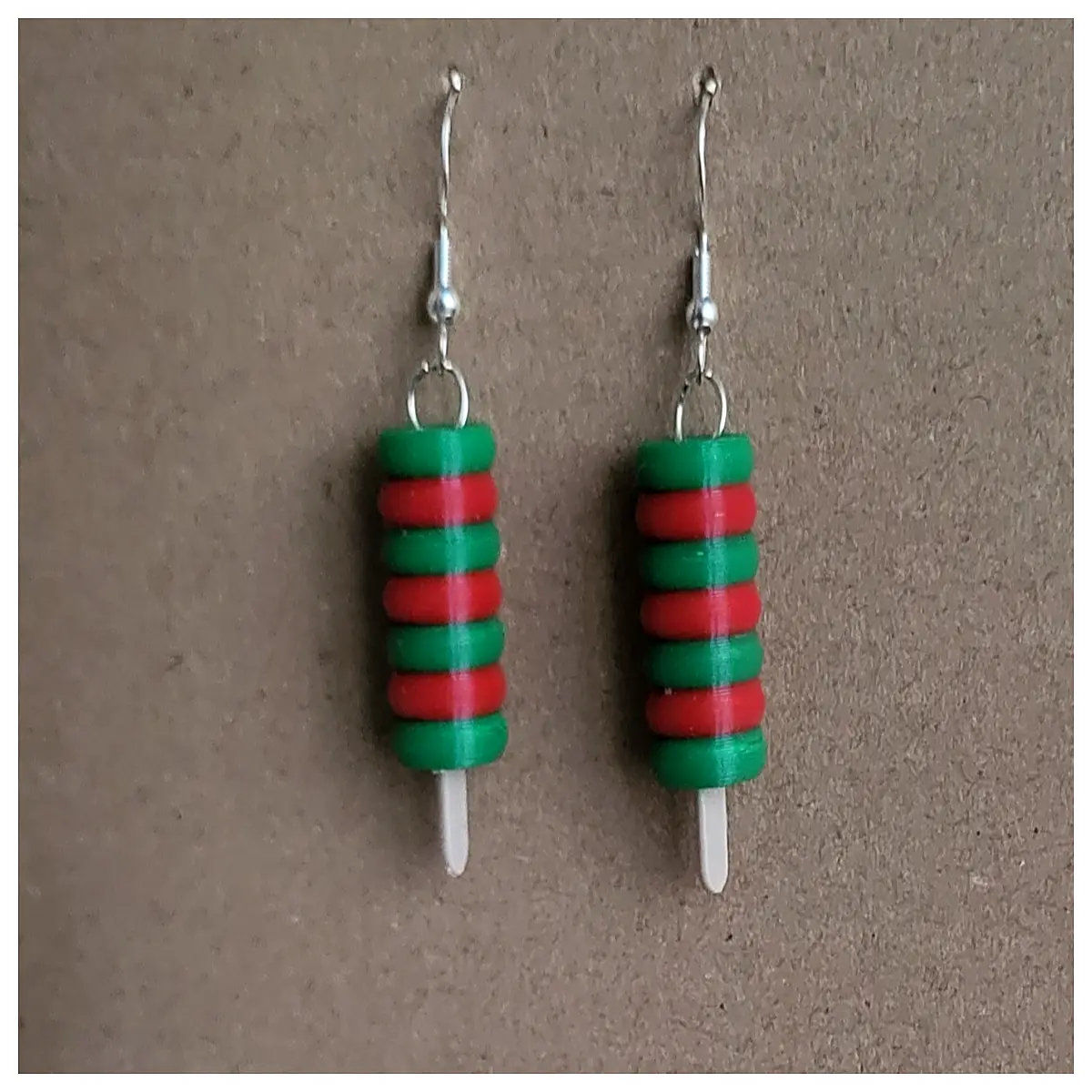 candy stick earrings gummy bear jewelry sweet lollipop studs playful candy bar drops fun sugar cube charms