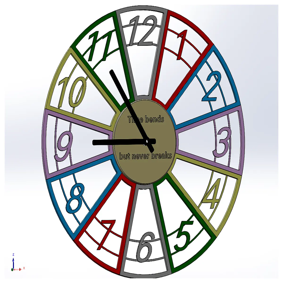 modern color block wall clock large silent non ticking decorative accent piece for living room bedroom office home decor